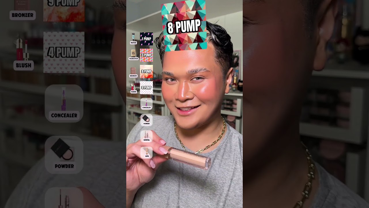 Tiktok filter chooses how many pumps of makeup AGAIN&hellip; 😱😭 | Sean Anthony