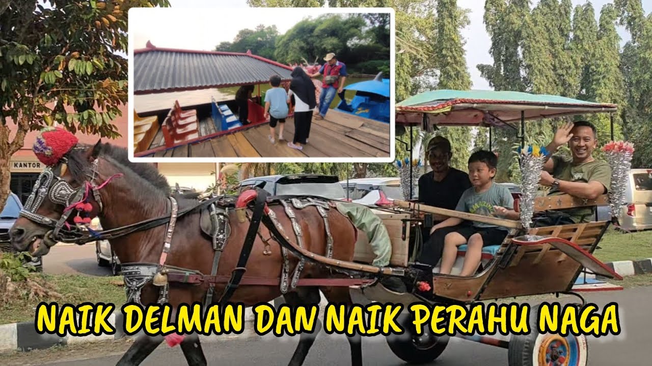 DI BUPERTA CIBUBUR BISA KELILING NAIK DELMAN DAN PERAHU NAGA #naikdelman #vloganak #naikperahu