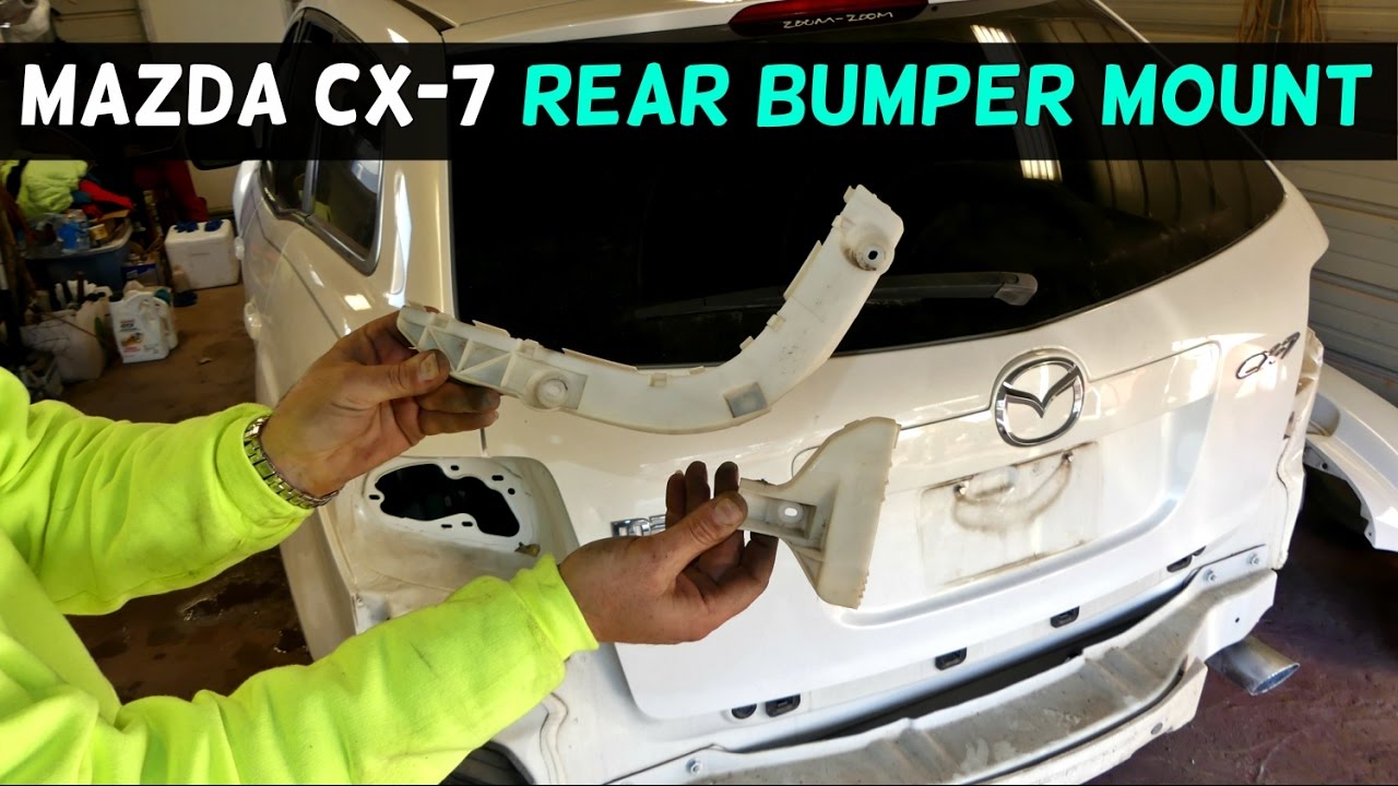 MAZDA CX-7 REAR BUMPER MOUNT REMOVAL REPLACEMENT CX7