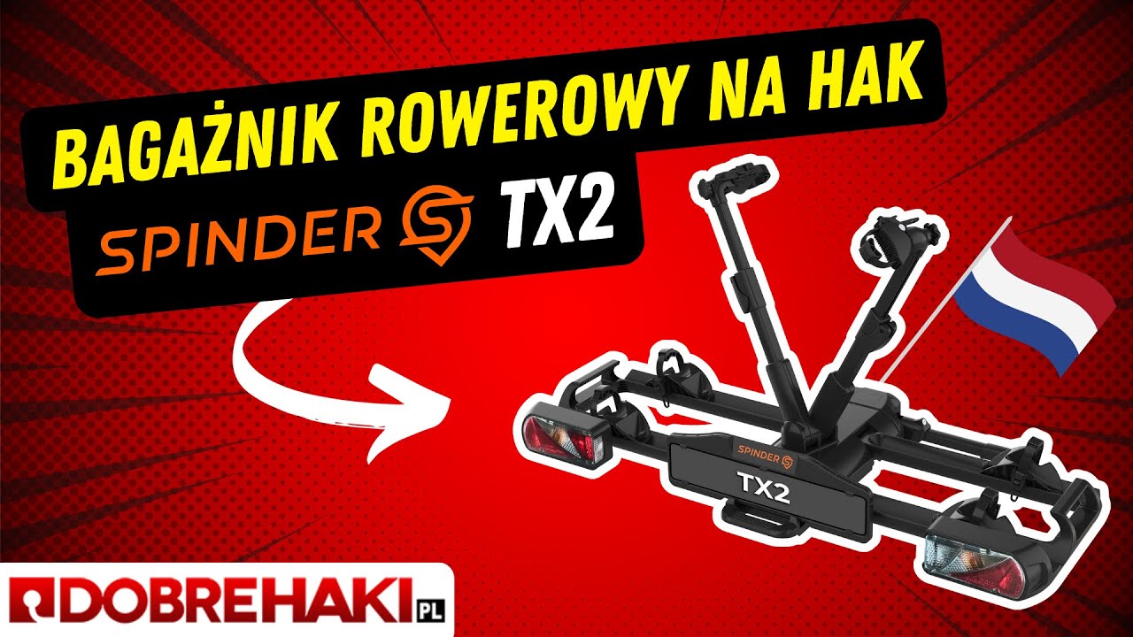 Bagażnik rowerowy na hak Spinder TX2 - Prosto  z Holandii #bagażnikrowerowy #rower #ebike #samoch&oacute;d