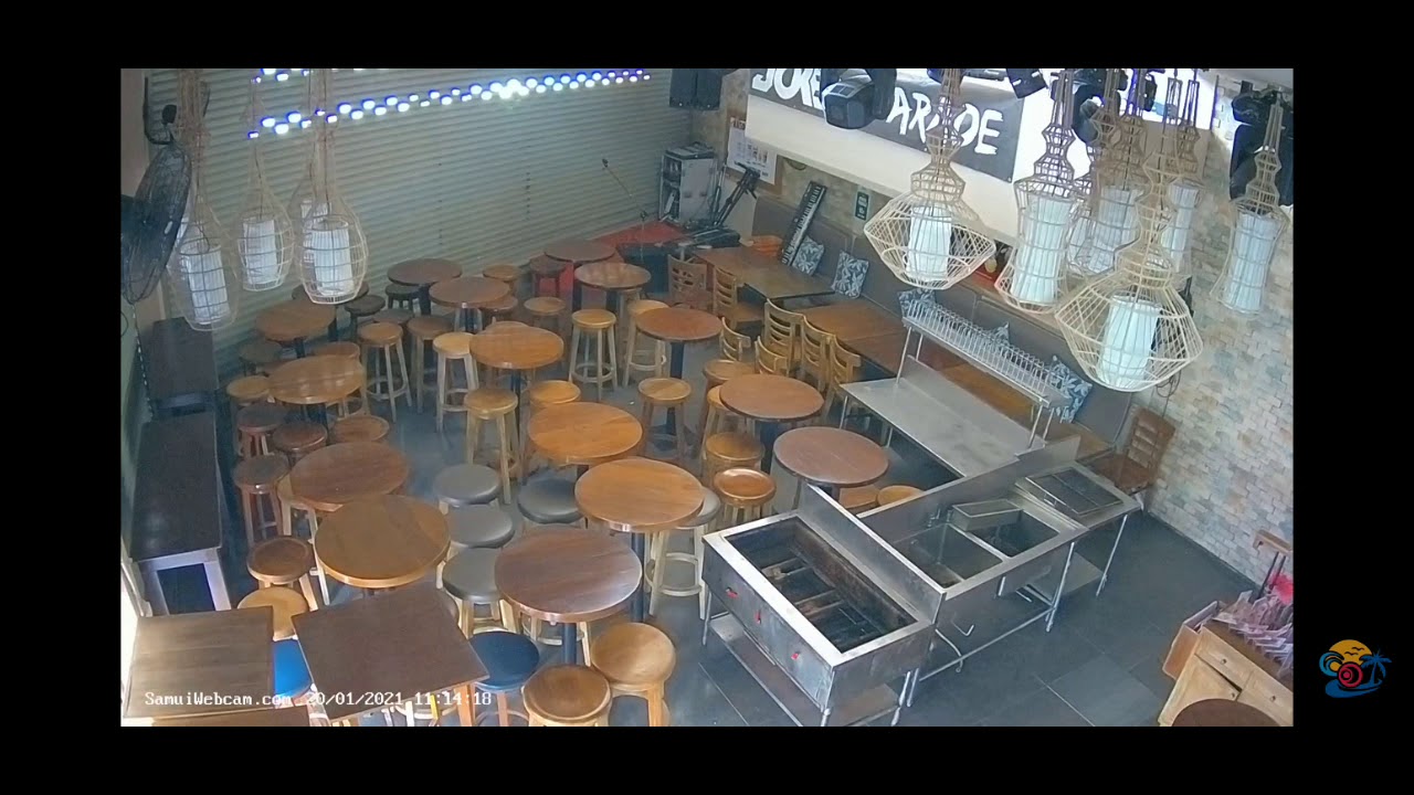 The Palms close covid 19 From Chaweng, Koh Samui, noon Live Stream HD camera 2021
