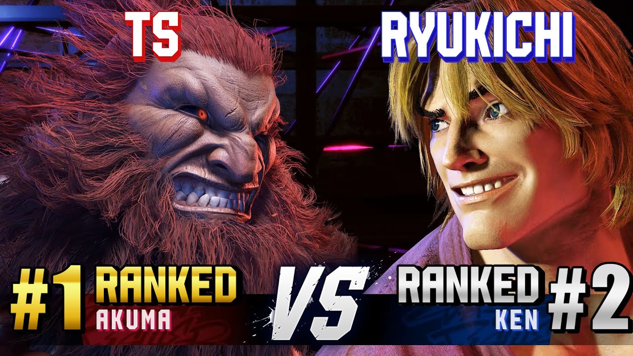 SF6 ▰ TS (#1 Ranked Akuma) vs RYUKICHI (#2 Ranked Ken) ▰ High Level Gameplay