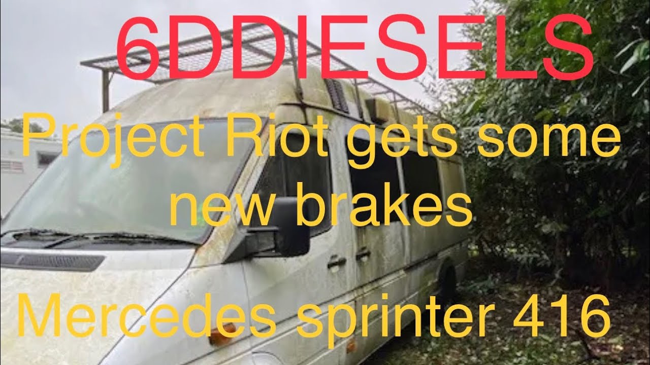Ex metropolitan police project Riot get some new brakes !! Mercedes sprinter riot van fixing