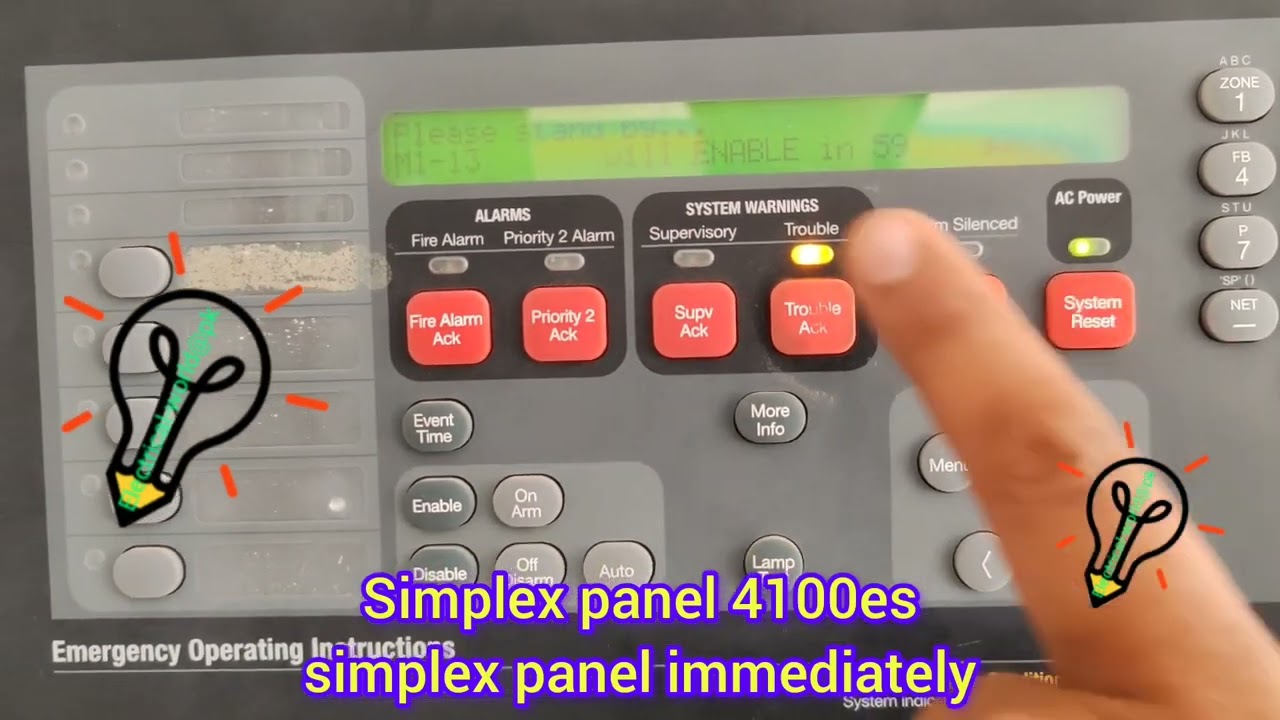 simplex panel immediately disable and enable
