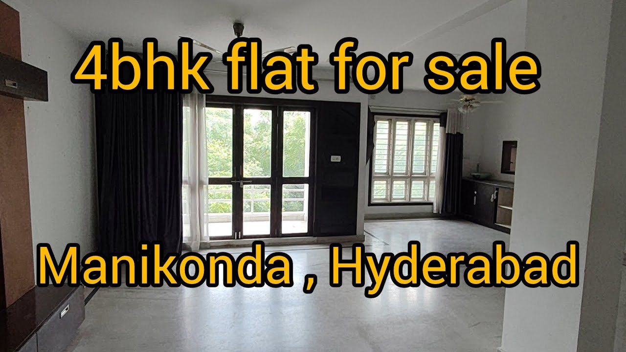 4bhk duplex flat for sale || 2820 sft || west facing || semi furnished || 3rd floor  || manikonda 