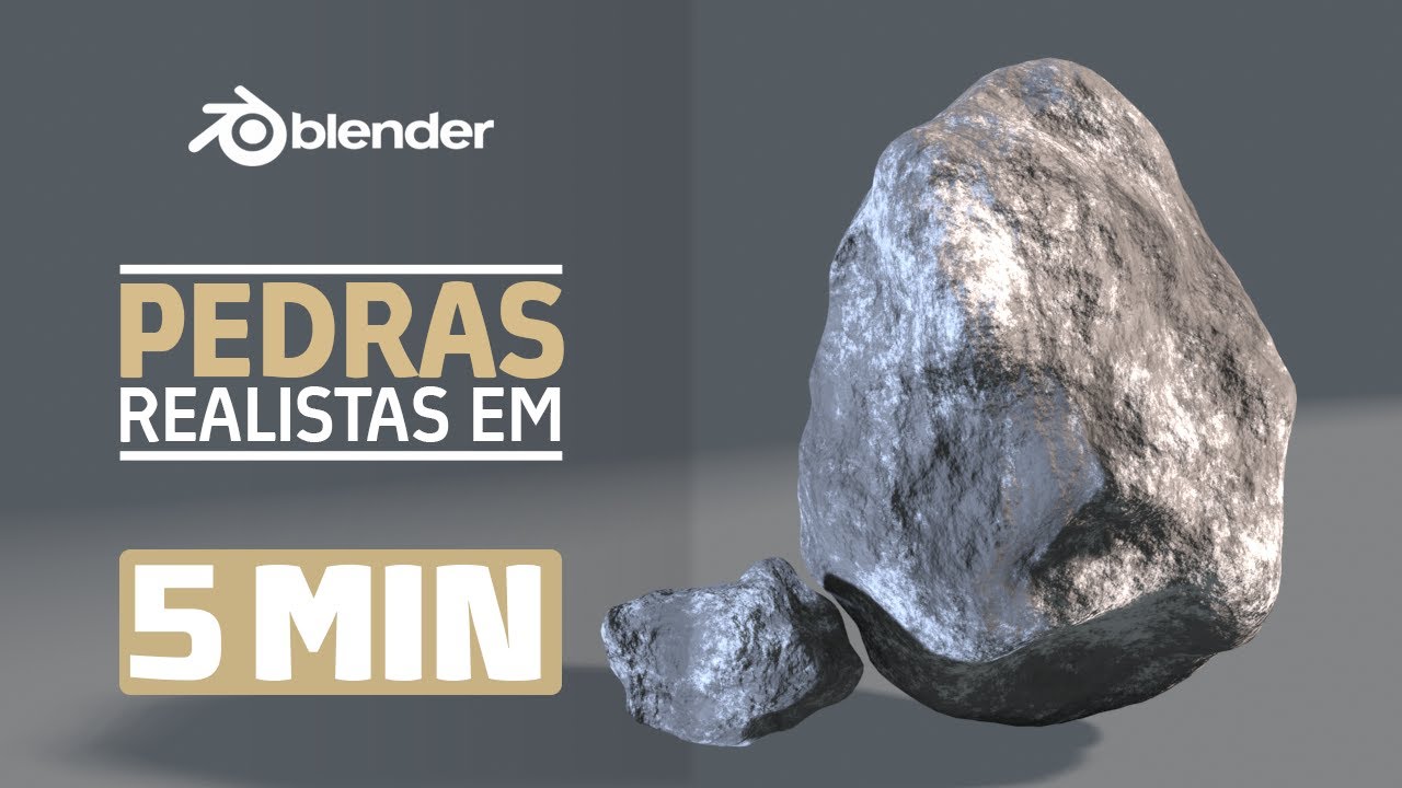 Como Criar Pedras Realistas em 5 Minutos | Tutorial Blender 3D