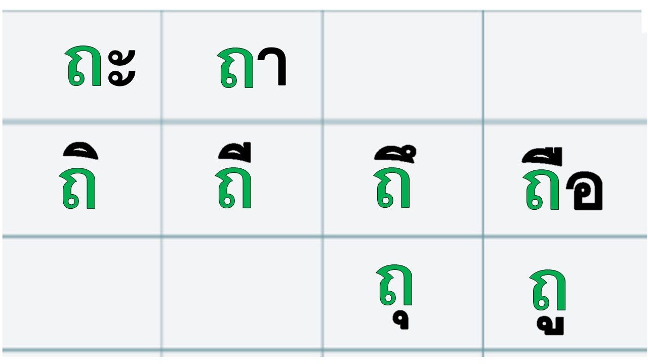 P0502 #泰語很好學 #國小拼字 #拼字高音子音  ถอ ถะ ถา
