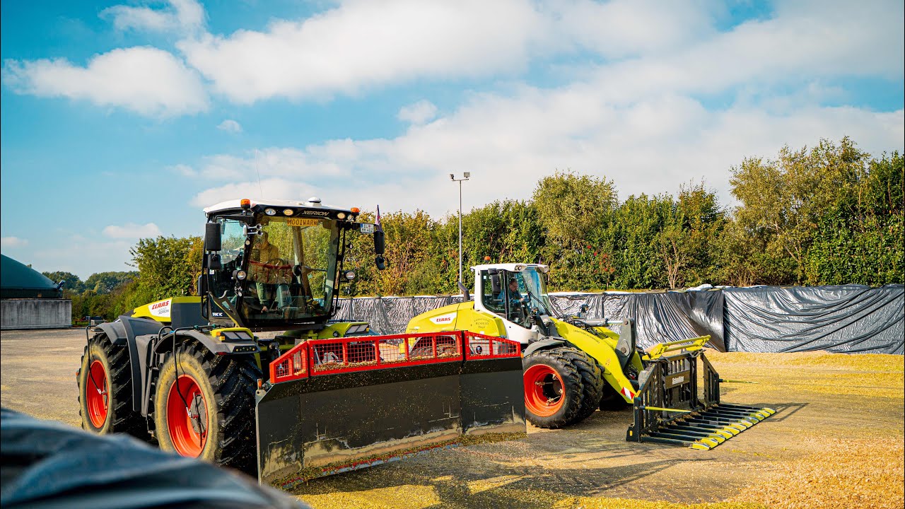 Silo Action mit Claas Technik Maishäckseln 2025 Claas Xerion & Torion