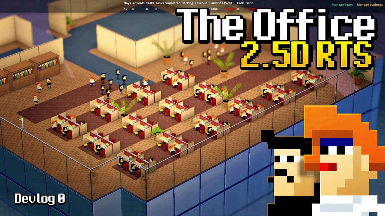 Become World's Best Boss! 2.5D RTS where you Run an Office and Fight Crisis