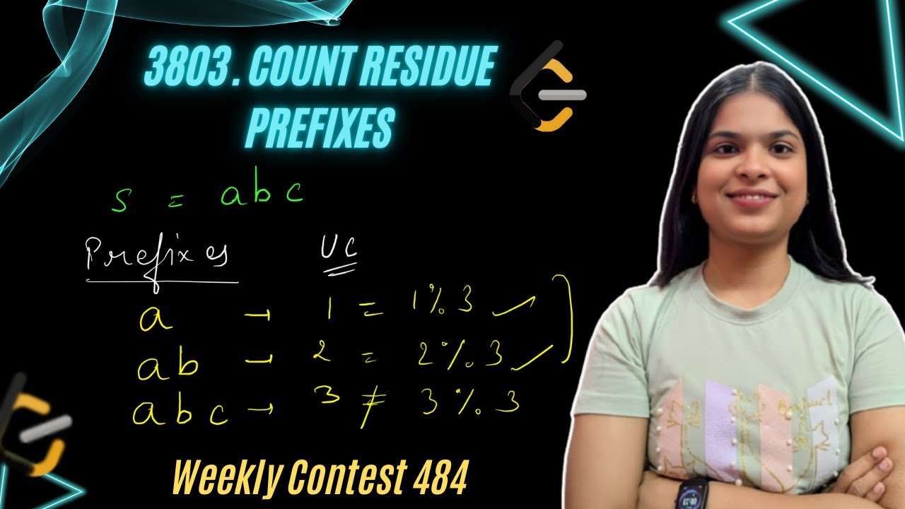 3803. Подсчет остаточных префиксов | 2 подхода | Еженедельный конкурс 484 | Leetcode