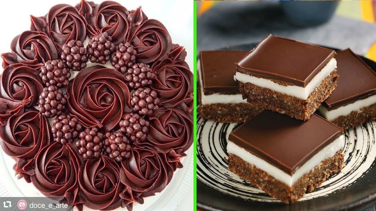 Satisfying Chocolate Cake Decorating Video NEW Styles 2017 ★ Amazing Cake Art Awesome People Skills