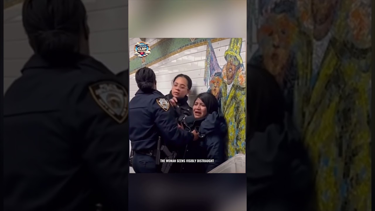 NYPD Officer Going Viral For Grabbing Woman By Her Collar #Clipheaven #NYC #NYPD #MTA #NYCT #trains