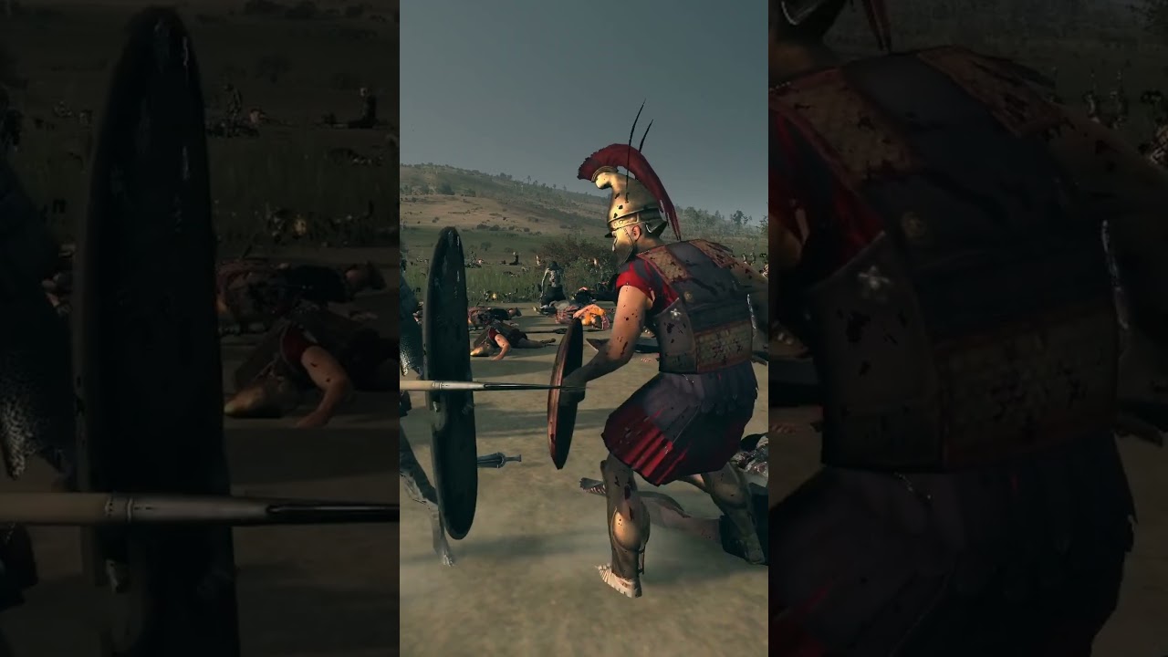 Spartans dealing with Undead Army!! #cinematic #totalwar #cinematicbattle