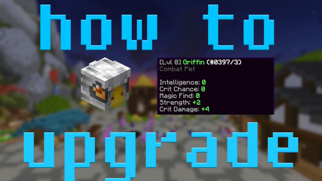 HOW TO GET AND UPGRADE THE GRIFFIN PET | Hypixel Skyblock