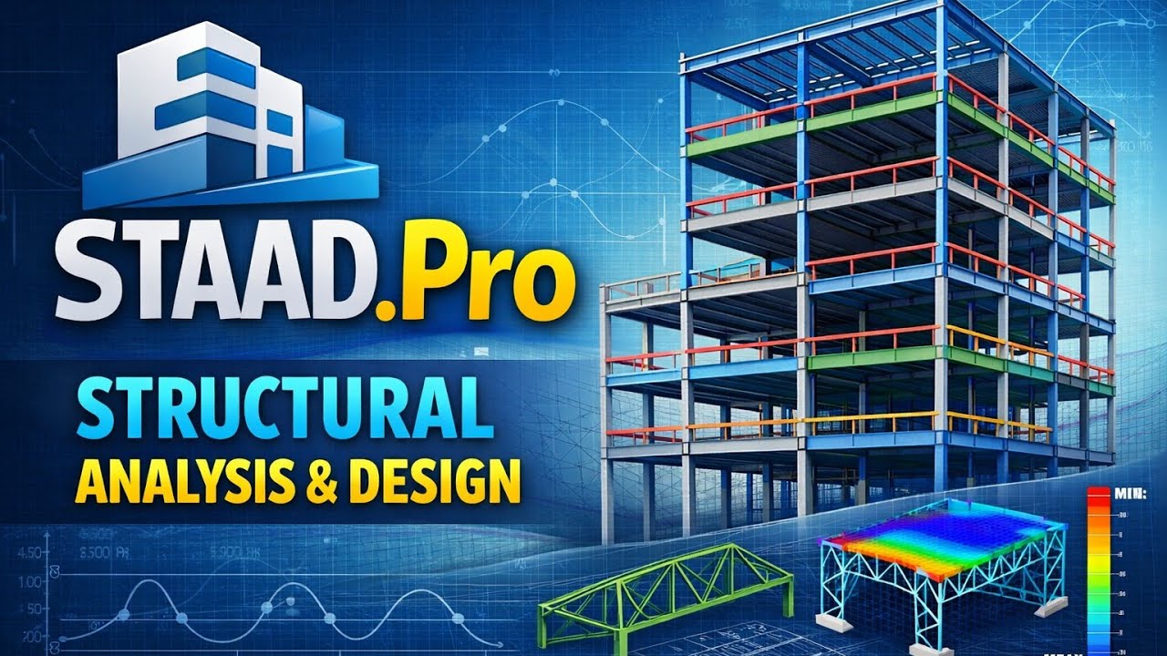 In this video, you will learn STAAD Pro from basic to advanced level.