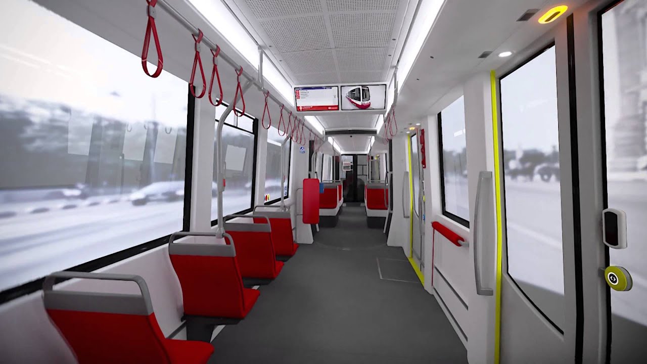 Flexity Wien: Symboldarstellung des Innenraums