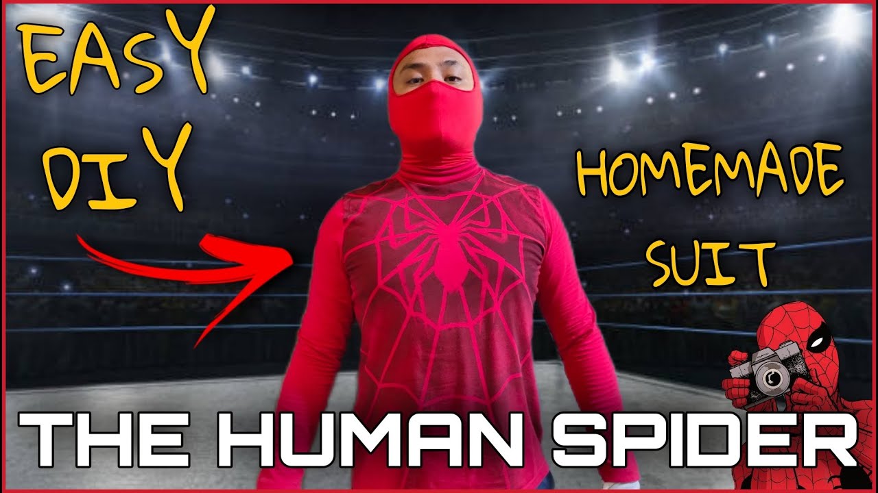 DIY The Human Spider suit from the movie Spider-Man (easy budget friendly)