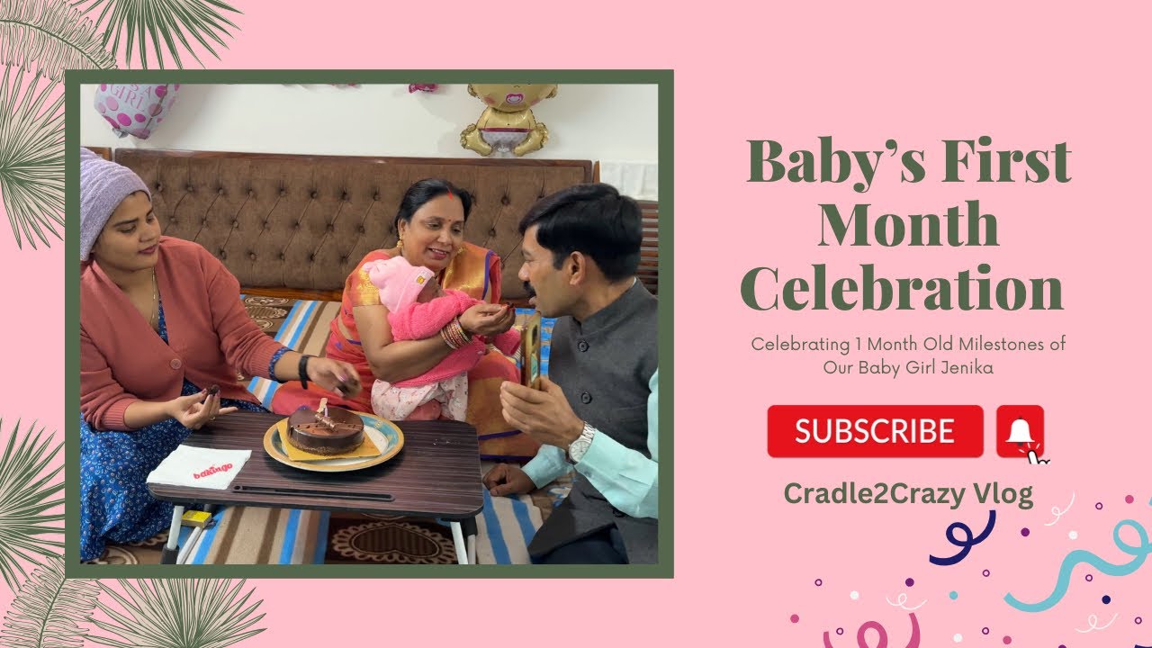 1 Month Old Infant Developmental Milestones | Theme Baby Photo Shoot #babymilestones