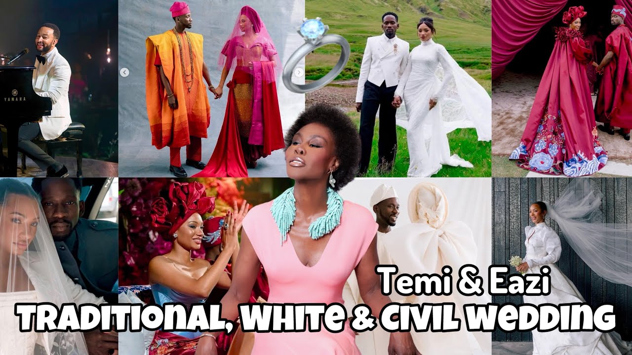 THE $14M DOLLAR 💰WEDDING OF TEMI OTEDOLA & MR EAZI IN DUBAI, MONACO & ICELAND | JOHN LEGEND SANG. 💍🎶