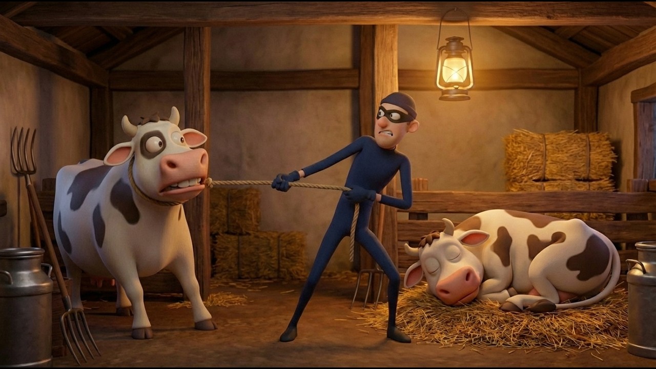 The Cow Thief on Old MacDonald’s Farm 🐄🚨 | Funny Farm Story + Old MacDonald Had a Farm Song