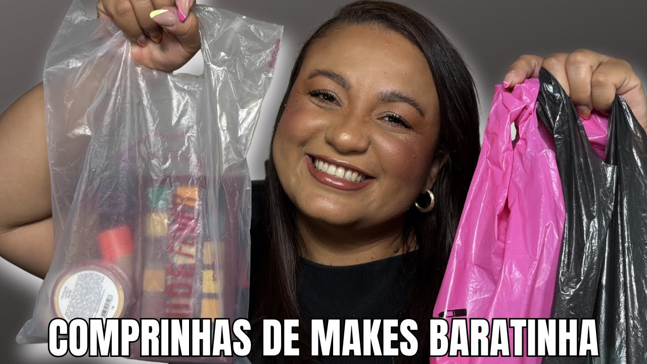 COMPRINHAS DE MAQUIAGEM NA LOJA DE 10 REAIS 😱💄| Vale a Pena?