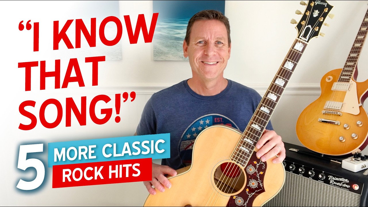 5 More 50s, 60s, and 70s Songs Every Guitarist Should Know (EASY Guitar Lesson)