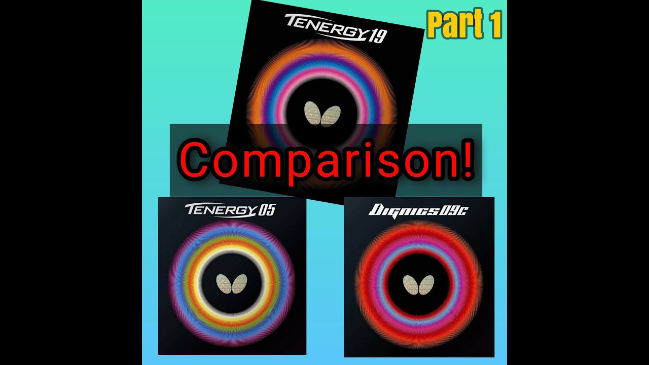 Tenergy19 Tenergy05 Dignics09c Comparison Part 1 Forehand