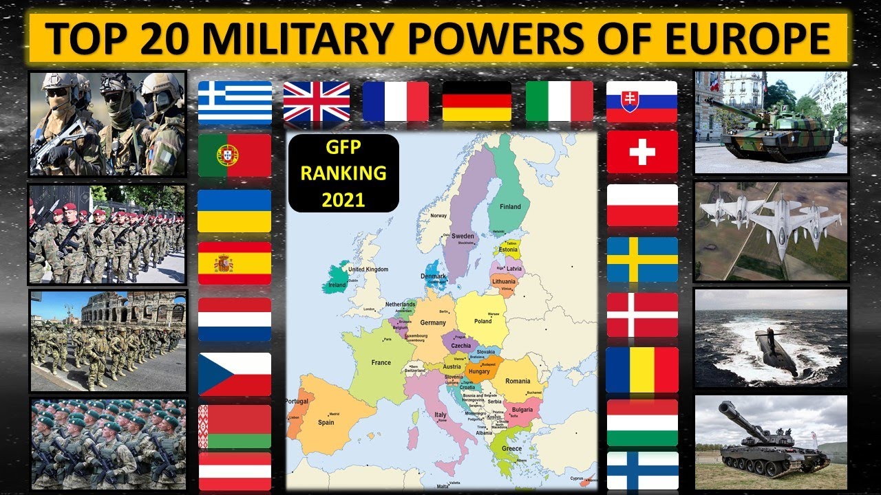 Top 20 Military Powers in Europe 2021 | Most Powerful Countries in Europe | Europe Military Ranking