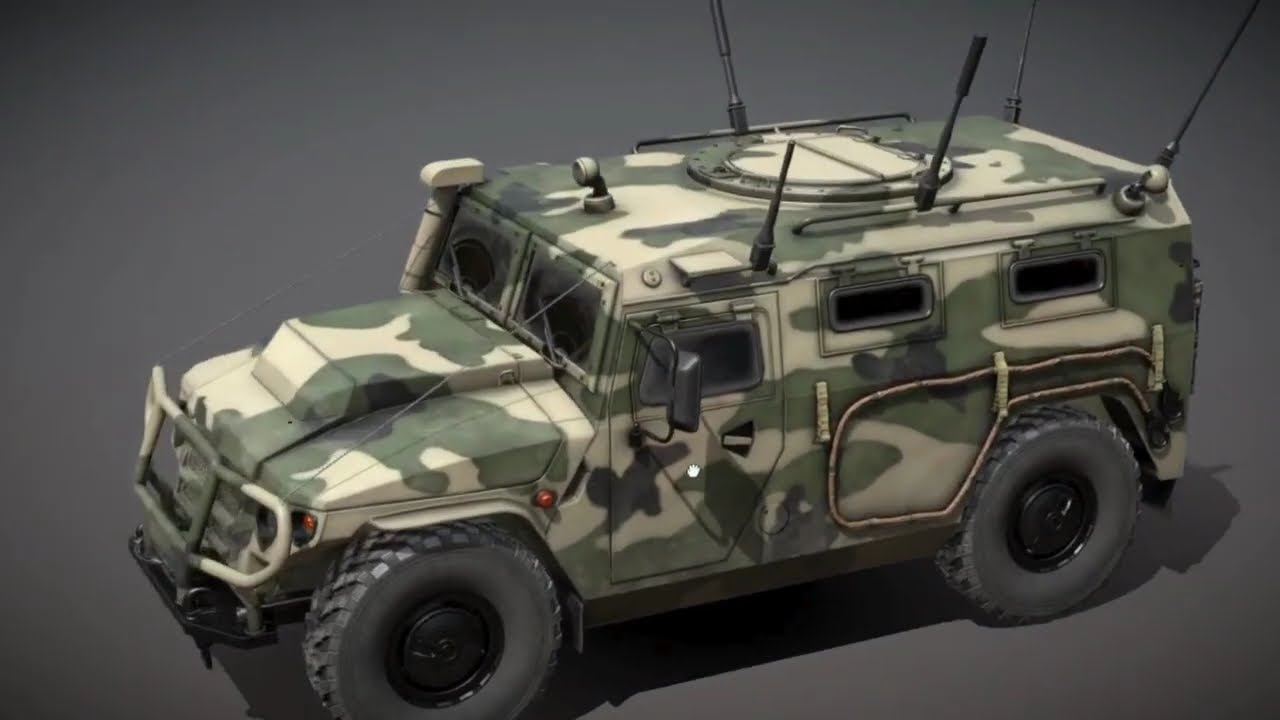 Free Russian Tiger Military Armored Car – 3D Model Showcase | Old Work
