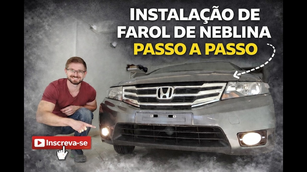 Como colocar farol de milha/neblina passo a passo Honda City