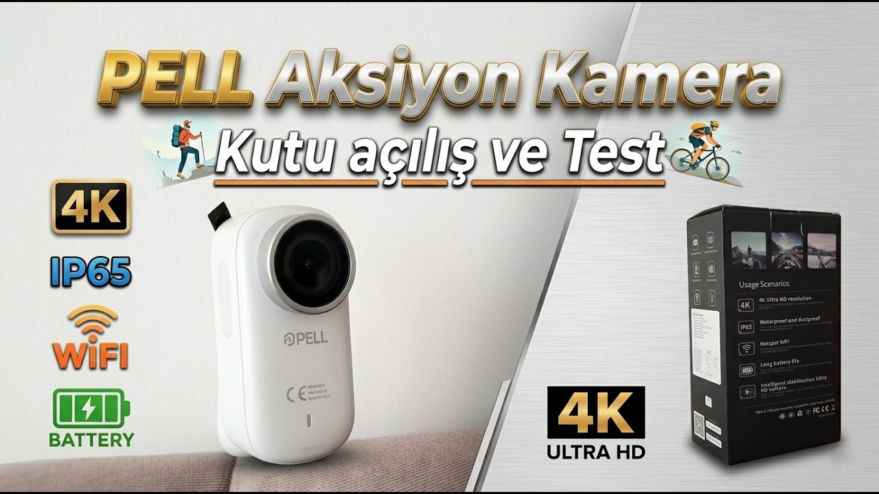 PELL M11 Aksiyon Kamera_Kutu Açılış ve Test