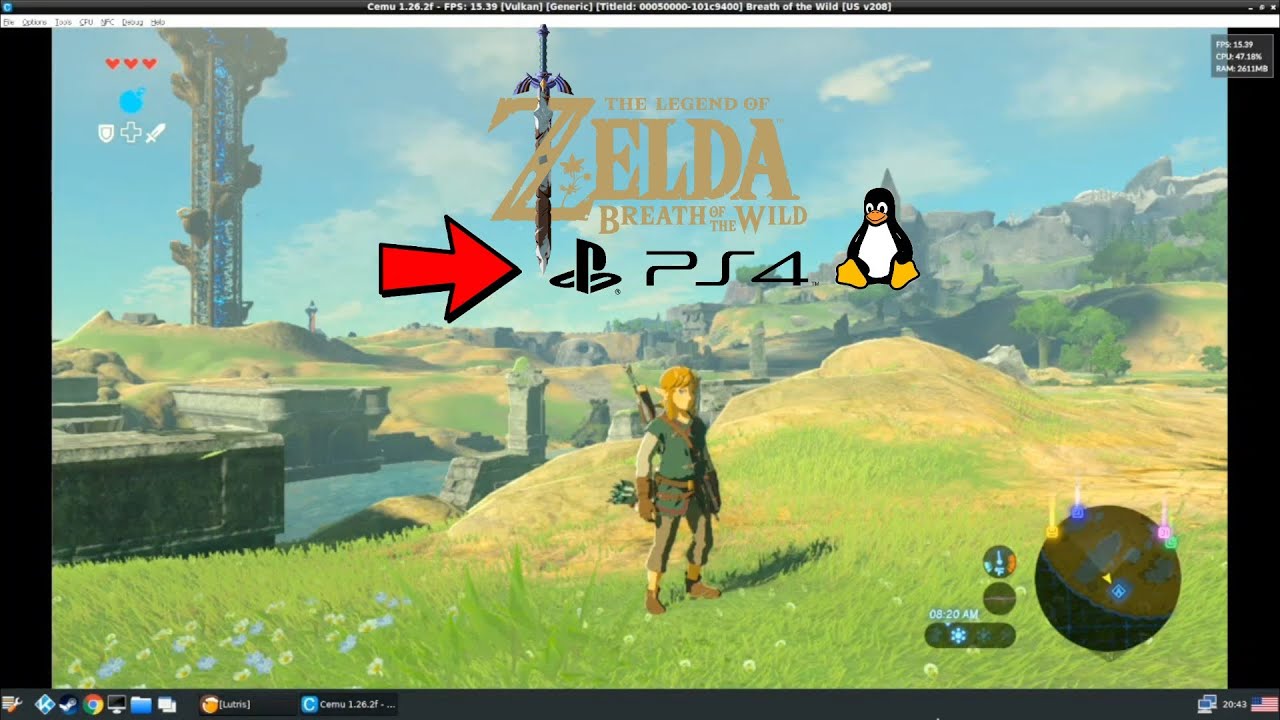 The Legend Of Zelda: Breath Of The Wild On PS4 V9.00 JB | FPS + Audio | CemU | Settings + Cheats