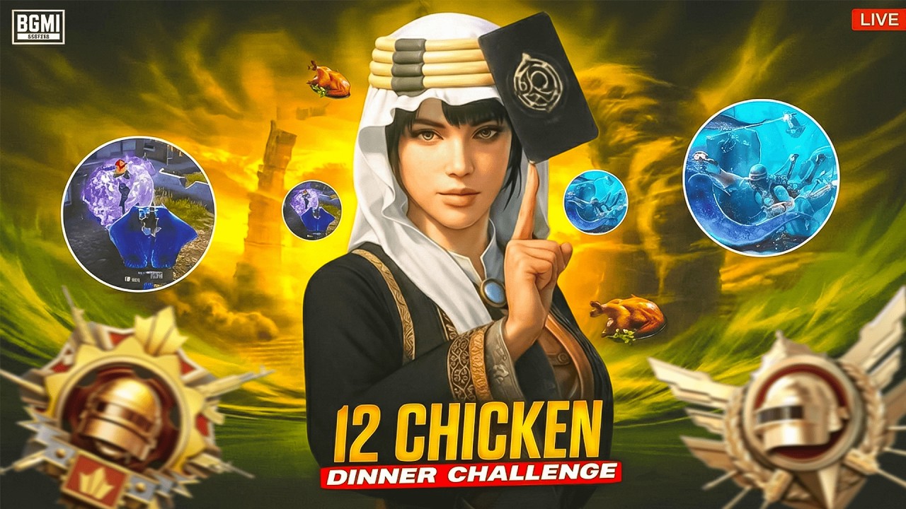 💀 Chicken streak - BGMI LIVE 🔴