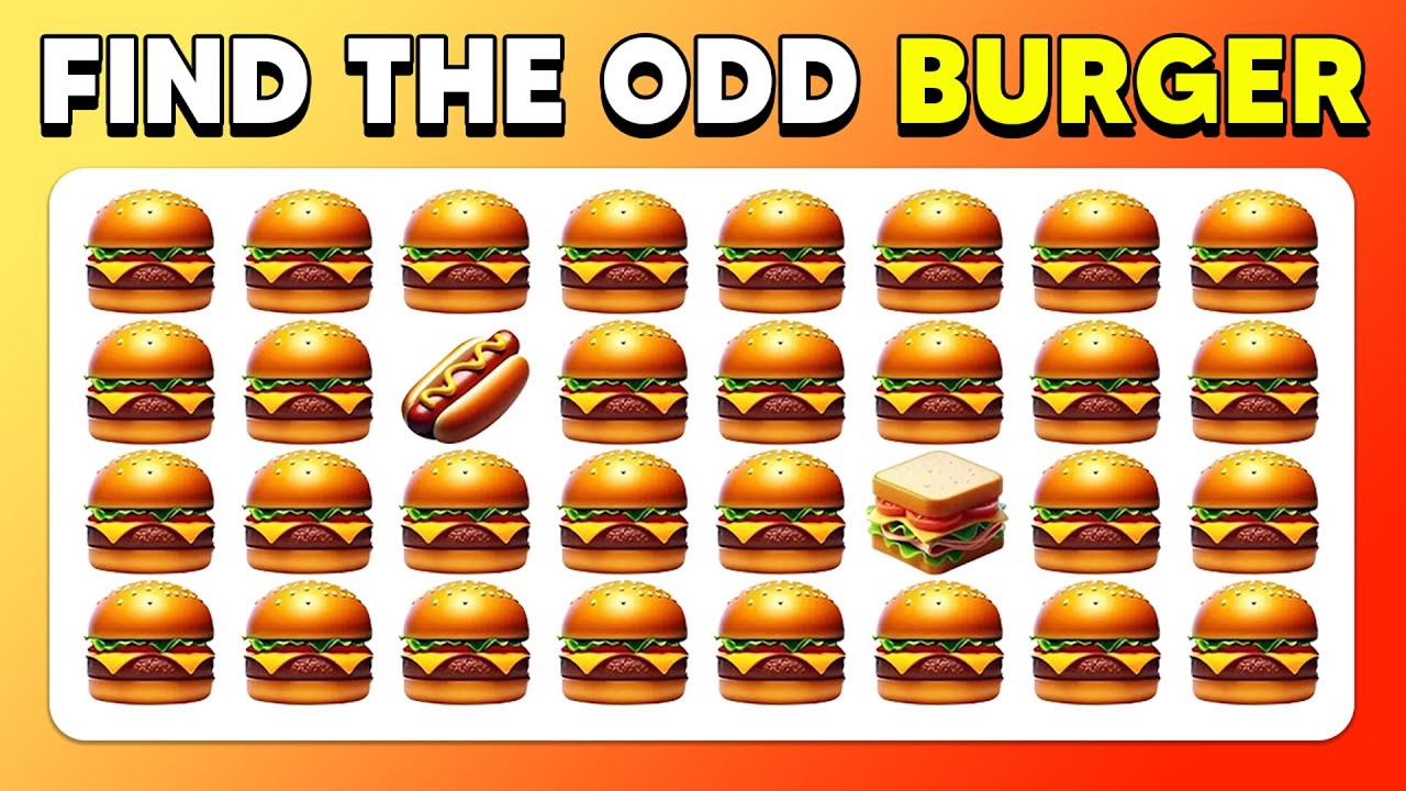 Find the ODD One Out - Fast Food Edition 🍕🌮🍔 Emoji Quiz