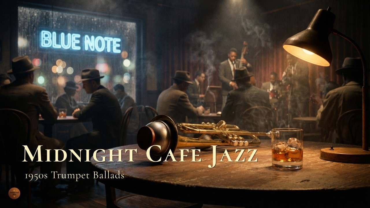 Warm Night Cafe Jazz - Calm Trumpet Ballads | 1950s Vintage Jazz Mix  夜の静寂とJazz｜1950年代のヴィンテージな響き