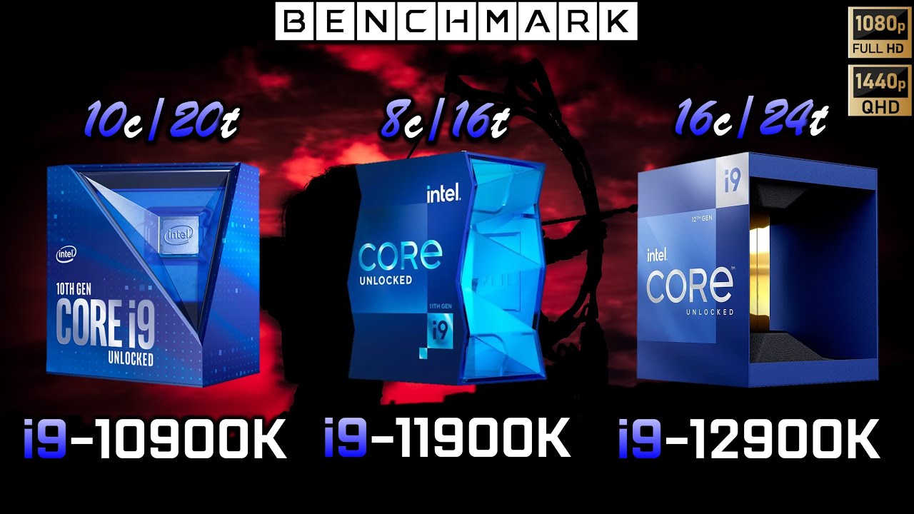 Intel i9 10900k vs i9 11900K vs i9 12900K // Benchmark // Test in 8 Games