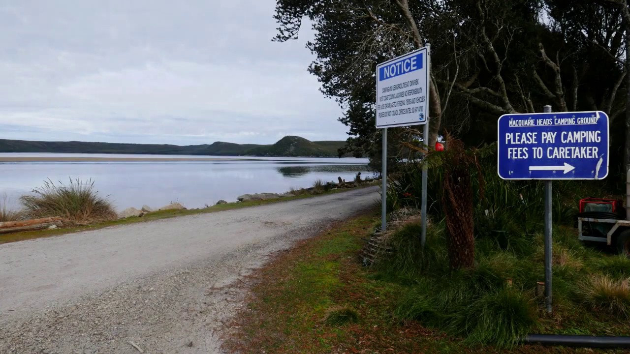 Macquarie Heads Campground, Strahan Tasmania Tent Camping