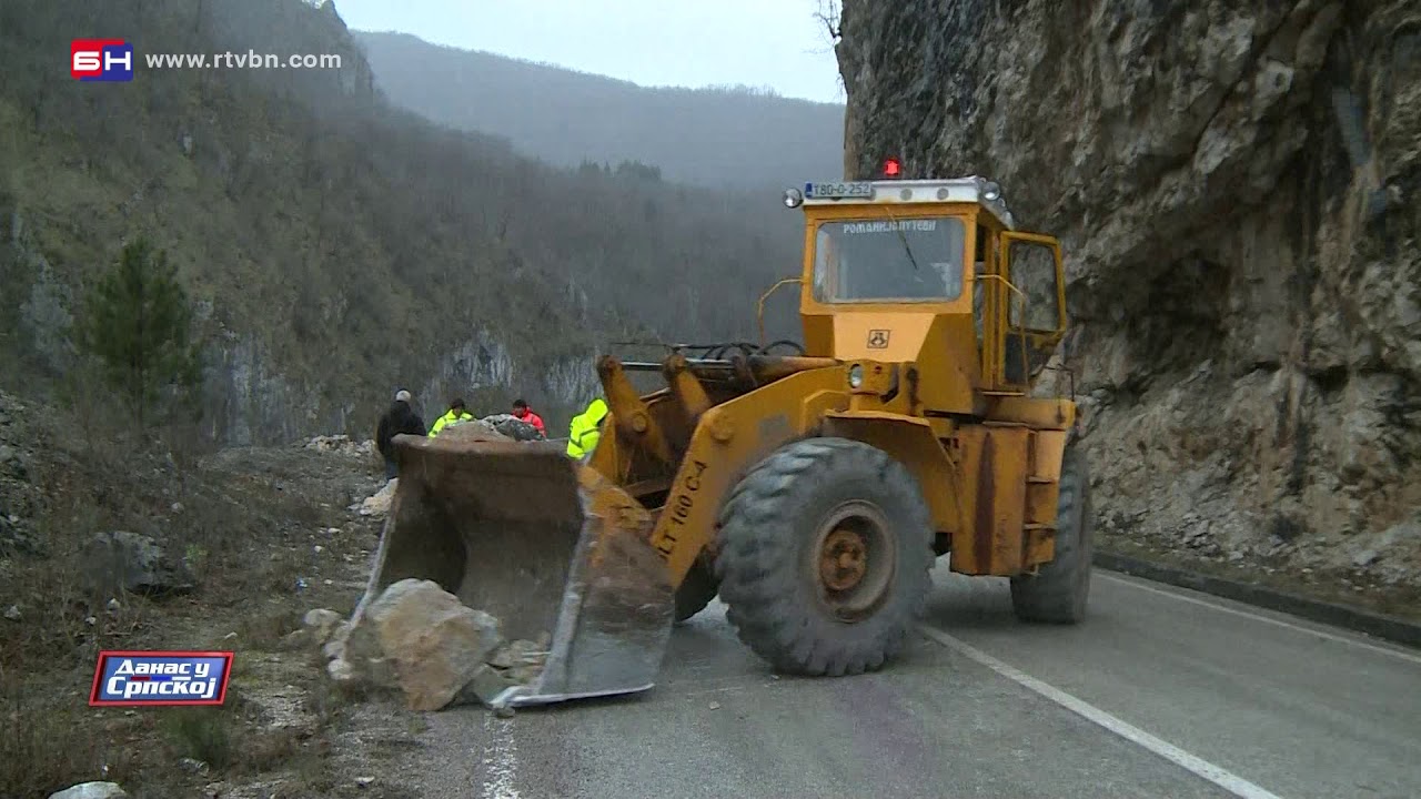 Brodar-Rudo: Putarima trebalo tri sata da sklone odron (BN TV 2021) HD