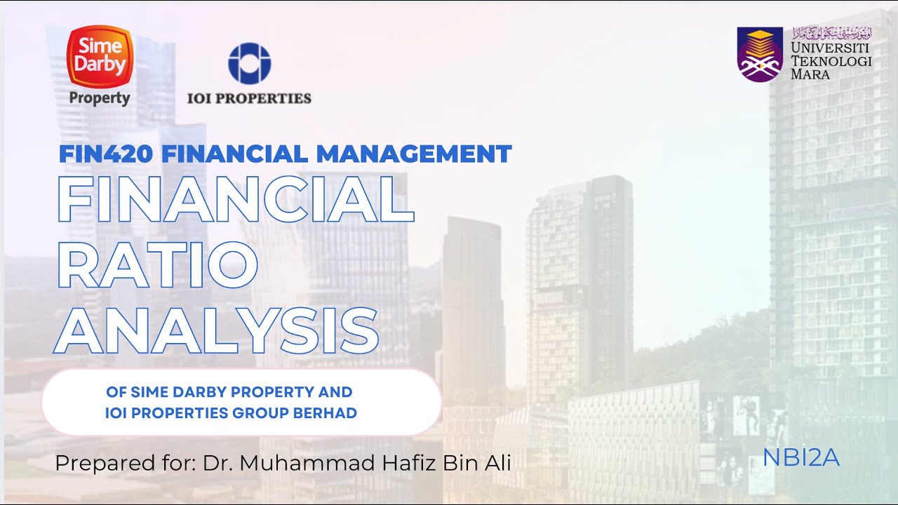 ANALYSIS OF CORPORATE FINANCIAL PERFORMANCE - GROUP ASSIGNMENT FOR SUBJECT FIN420