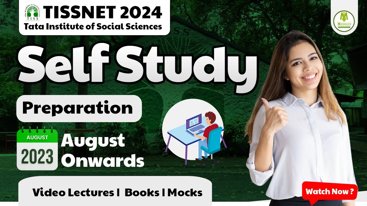 TISSNET 2024 - Self Study Preparation | August Onwards | Video Lectures | Books | Mocks | #tissnet