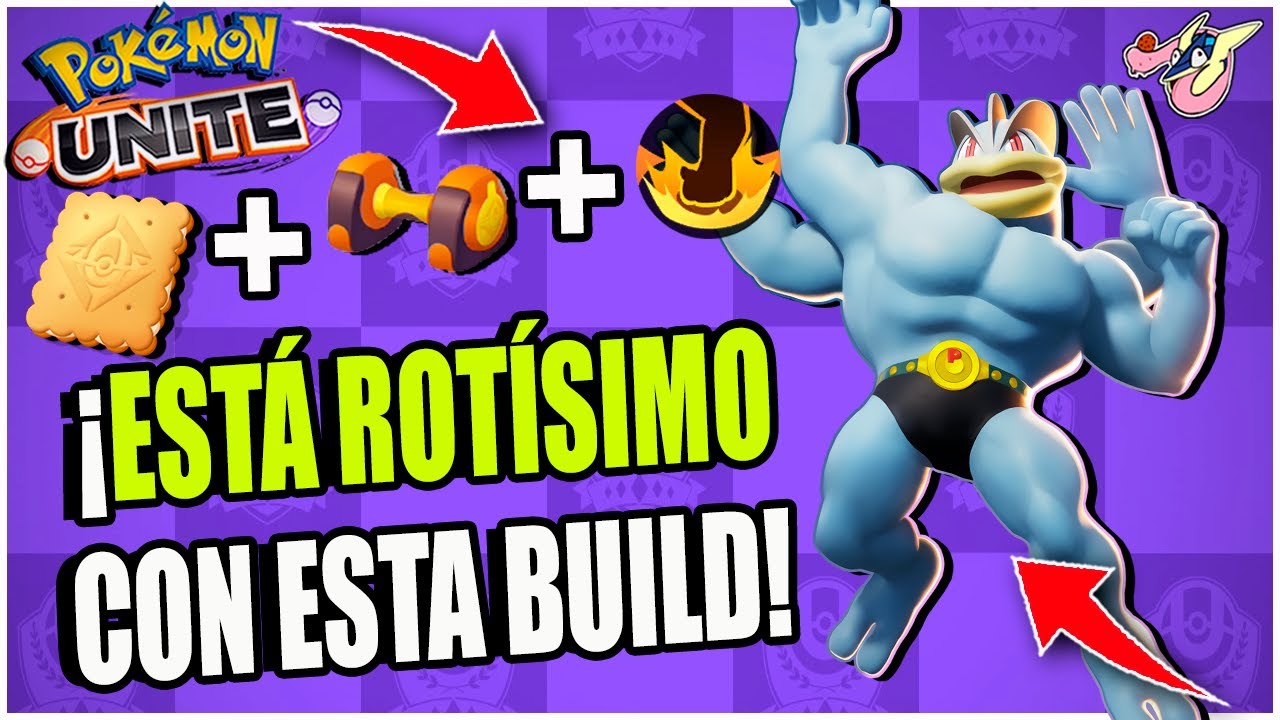 ¡DEFINITIVAMENTE ESTA es la MEJOR BUILD de MACHAMP en POKEMON UNITE!
