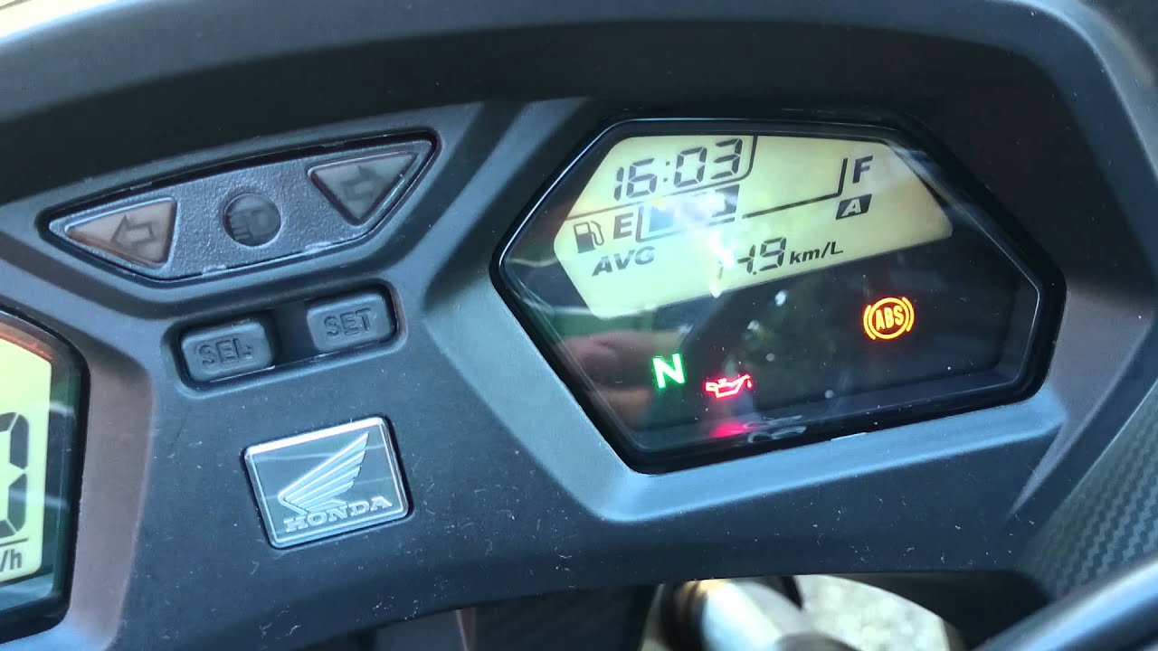 CBR 650f 2015 computador de bordo