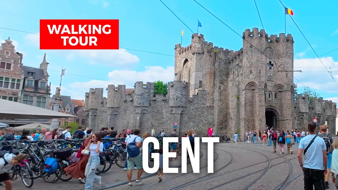4K Walking Tour Gent (Ghent), Belgium 🇧🇪 | Summer 2025 City Walk