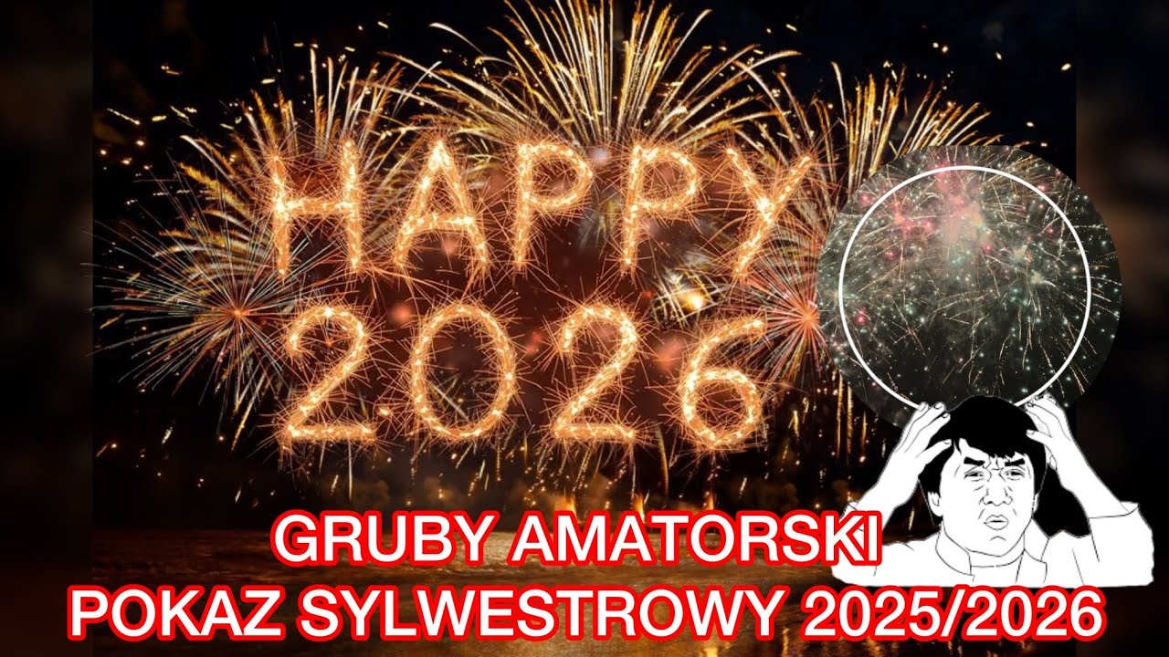 🎇POKAZ SYLWESTROWY 2025/2026 🎆 4K 60FPS 🤯 
