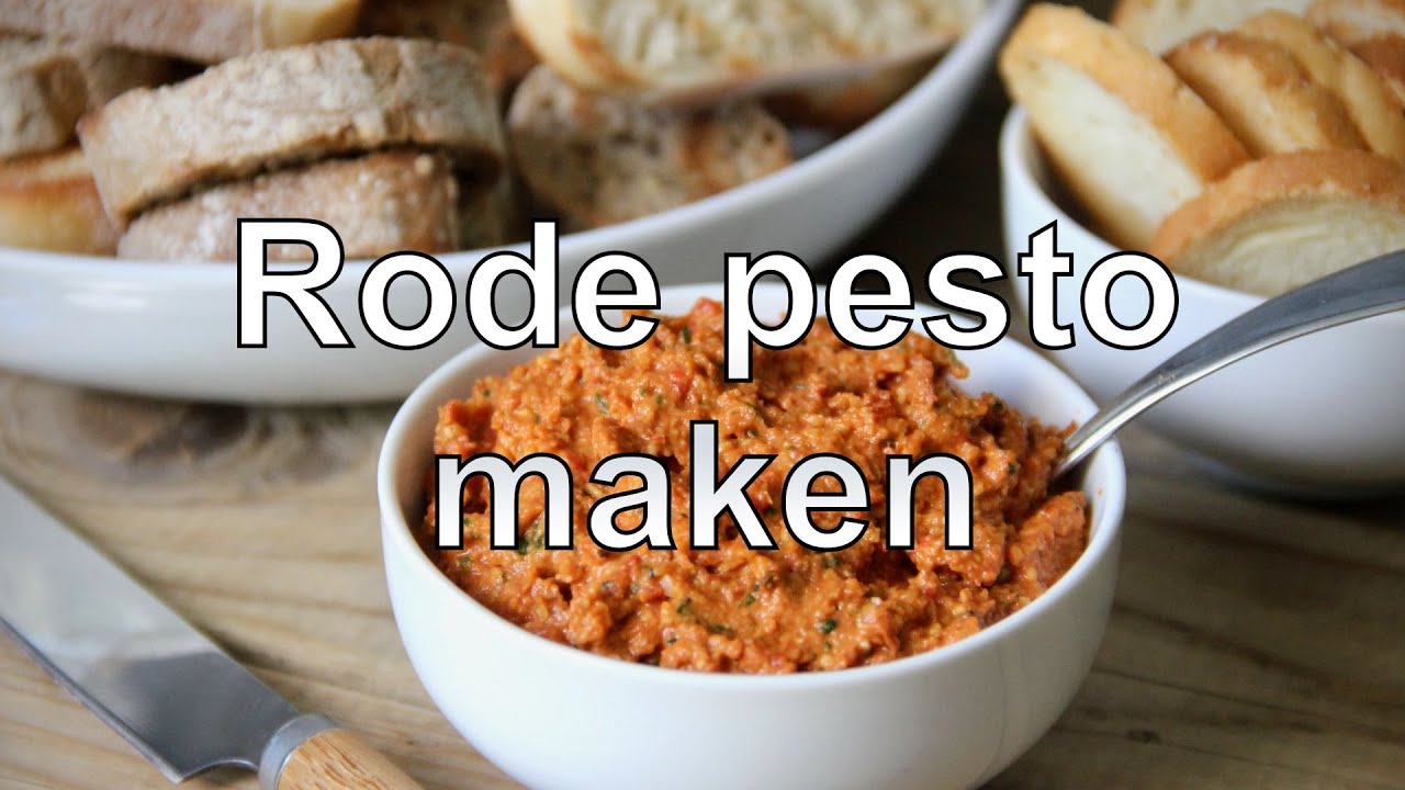 Rode pesto maken