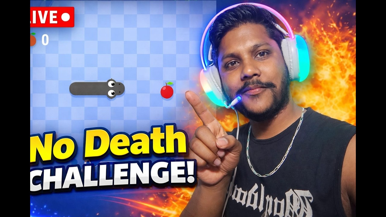 Google Snake LIVE 🔴 | No Death Challenge! How Long Can I Survive? 😱