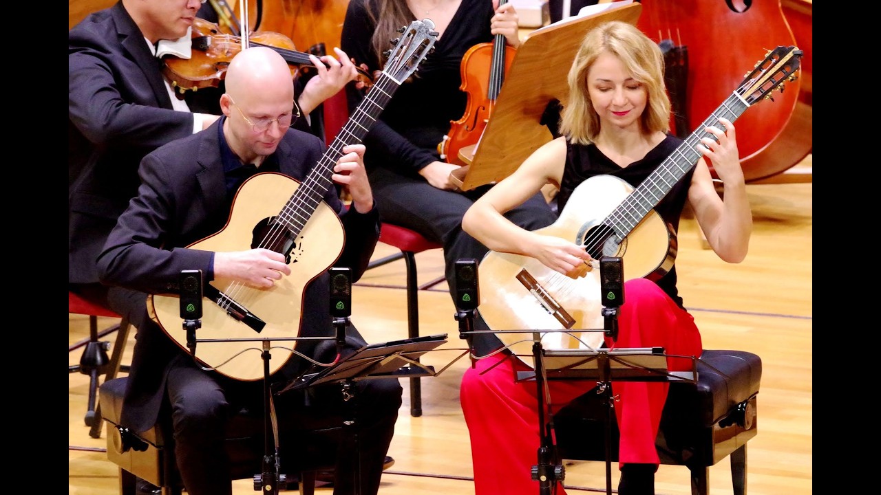 Kupinski Guitar Duo play Concerto for Two Guitars and String Orchestra by A.Piazzolla  (TIGF2025)