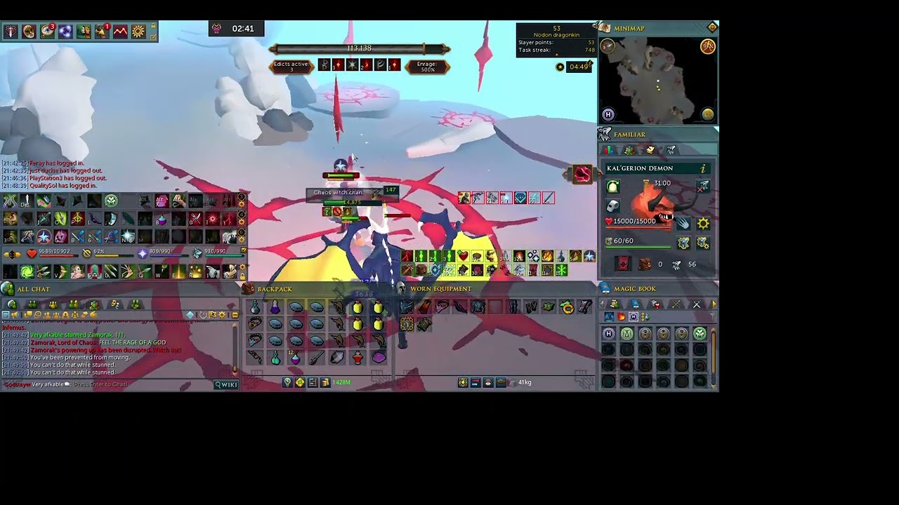 Zamorak 500% Ranged Solo in 7:04.8