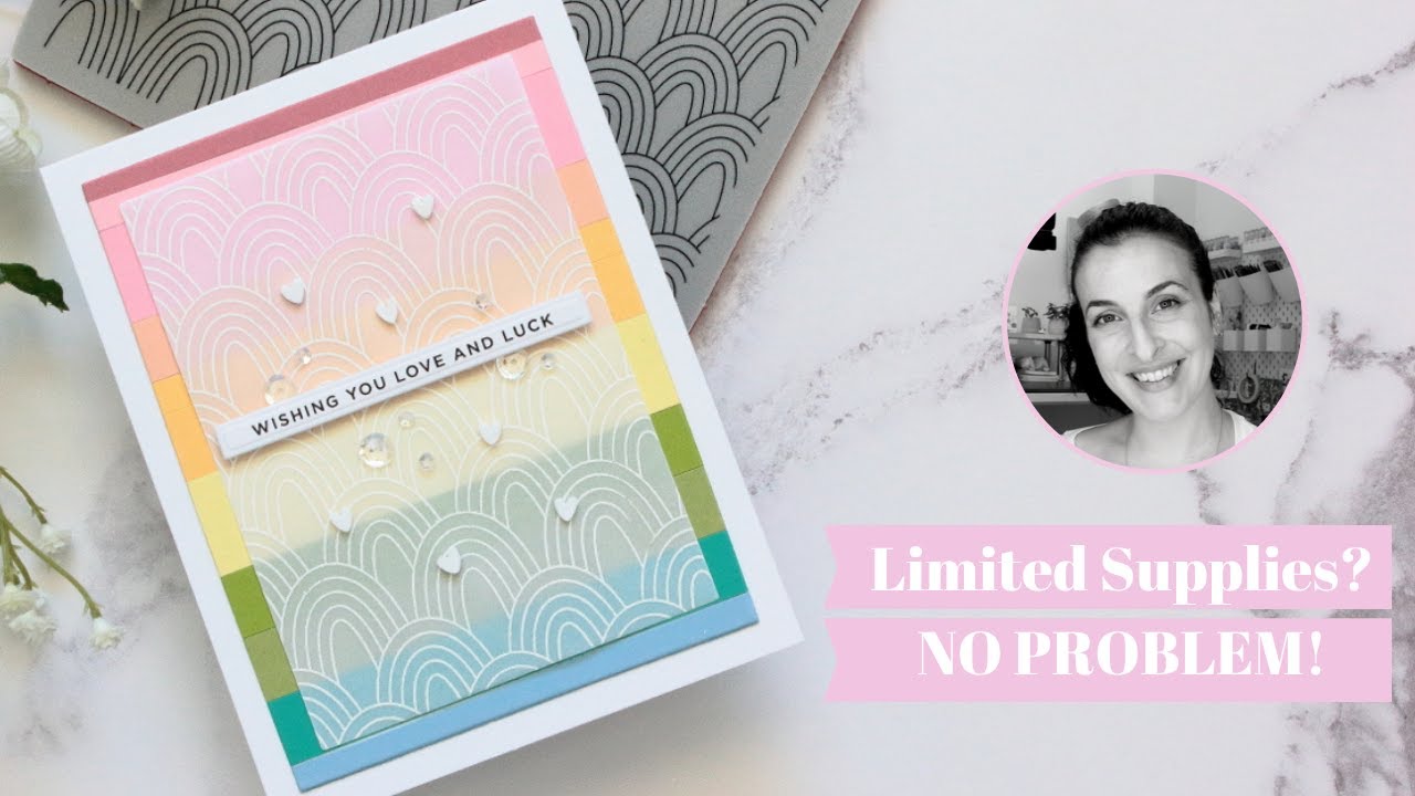 Can you make a card with only ONE BACKGROUND STAMP? Yes you can!