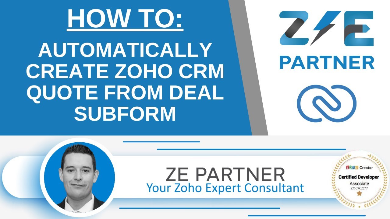 Zoho CRM - Automatically Create Quote from Deal Products Subform | ZEPartner.net